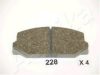 ASHIKA 50-02-228 Brake Pad Set, disc brake